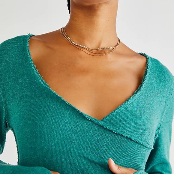 Free People Like A Boss Tee Everglade Sz XS NWT - Picture 4 of 10